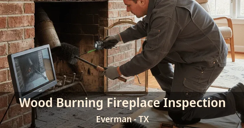 Wood Burning Fireplace Inspection Everman - TX